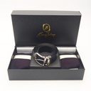 Box calza lunga cotone Filo di Scozia con polsino inglese e Cintura in morbida pelle - ROSSO BAROLO