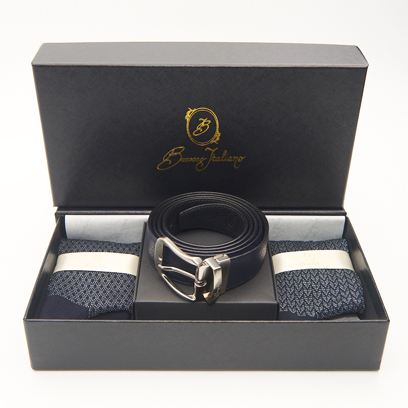 Box calza lunga cotone Filo di Scozia con polsino inglese e Cintura in morbida pelle - VERDE CHIARO MENTA