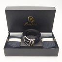 Box calza lunga cotone Filo di Scozia con polsino inglese e Cintura in morbida pelle - VERDE CHIARO MENTA