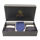 Box calza lunga cotone Filo di Scozia con polsino inglese e Cravatta in seta fatta a mano - GRIGIO CENERE