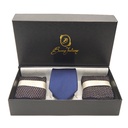 Box calza lunga cotone Filo di Scozia con polsino inglese e Cravatta in seta fatta a mano - GIALLO DESERTO