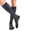 Calza lunga cotone Filo di Scozia con polsino inglese fondo blu Principe di Galles - VERDE CHIARO MENTA