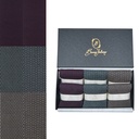 Box 6 paia colorate calza lunga Filo di Scozia Spigato e Principe di Galles con polsino inglese - Rosso BAROLO Verde chiaro MENTA Giallo scuro DESERTO