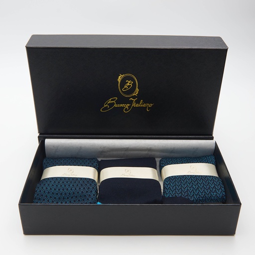 Box calza lunga cotone Filo di Scozia con polsino inglese - CELESTE SORGENTE