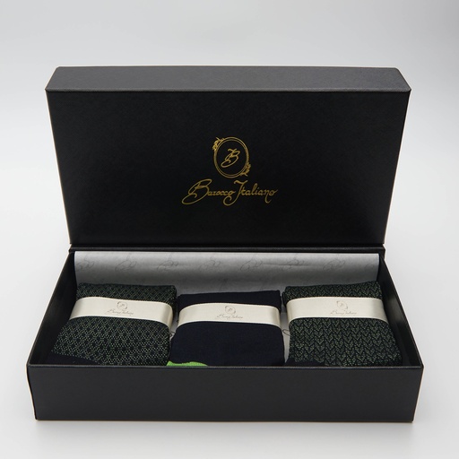 Box calza lunga cotone Filo di Scozia con polsino inglese - VERDE PRATO