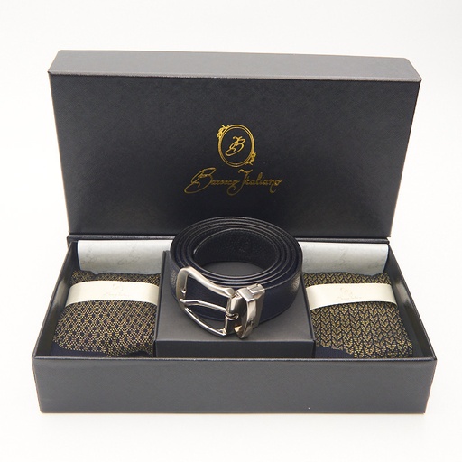 Box calza lunga cotone Filo di Scozia con polsino inglese e Cintura in morbida pelle - GIALLO SOLE