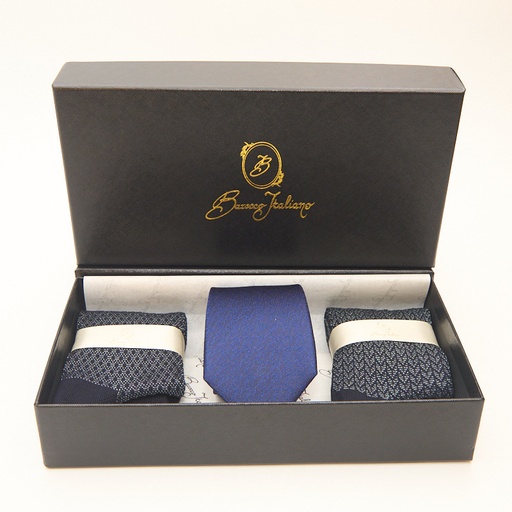 Box calza lunga cotone Filo di Scozia con polsino inglese e Cravatta in seta fatta a mano- VERDE CHIARO MENTA